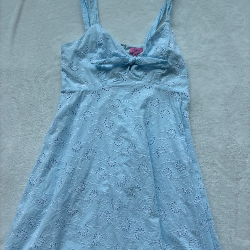 Francesca's Collections Light Blue Mini Dress